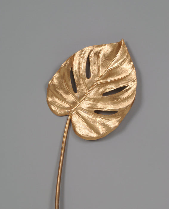 Metallic Monstera Leaf - Gold