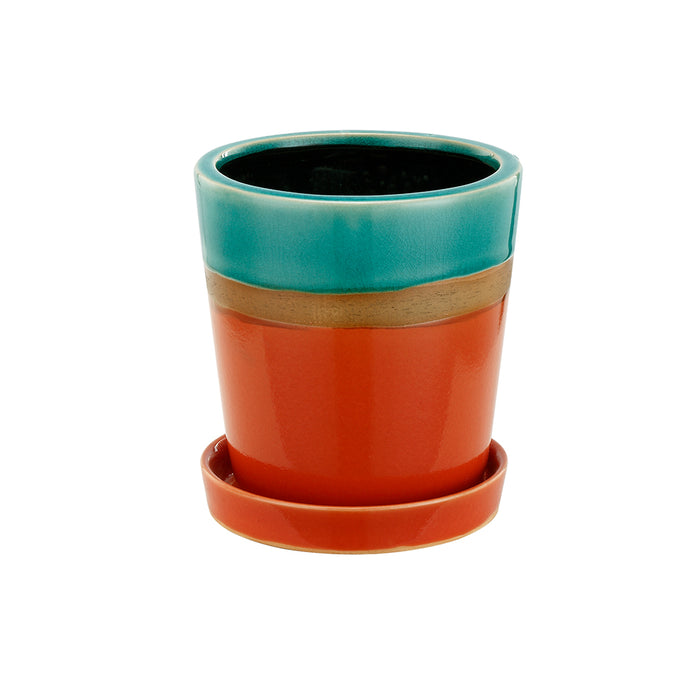 Small Orange/Blue Planter