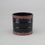 5" Ceramic Cylinder Distressed Pot - Black