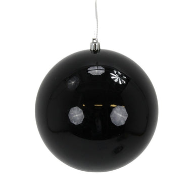 200 Mm Seamless Plastic Ball Ornament - Black