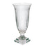 14" Stripe/Leaf Cut Vase