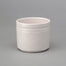 4" Round Pot w/Medallion Relief - White