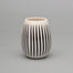 5 1/2" Round Pot w/Stripes - Black/White