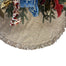 64 in Blissful Boucle Frayed Edge Tree Skirt - White/Gold