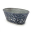 OASIS 8 1/2" Star Tin Oval - Black & White
