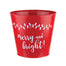 8" x 4.5" Oval Tin - "Merry & Bright"