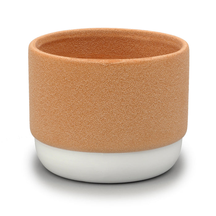 Sand Finish Round Pot - Terracotta