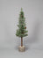 Flocked Pine Tree On Log Base