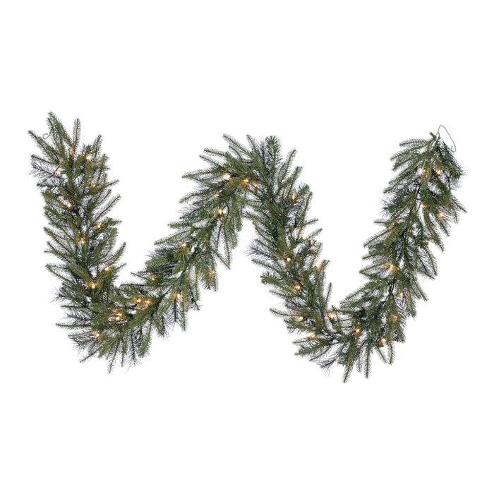 9 ft Jack Pine Garland w/200 LED Lights