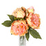 Peony Bouquet X 5 10 In Coral