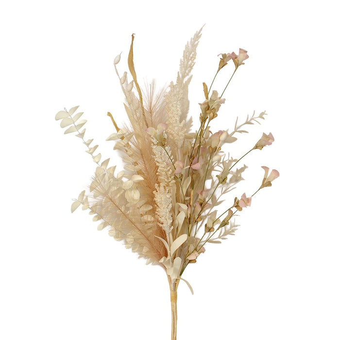 20" Eva Faux Mixed Dried Bundle - Cream/Straw