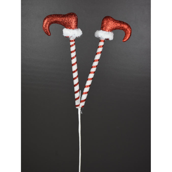 24 in Elf Shoes Spray - Red/White