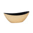 16 in Fluted Boat Planter - Foil Gold