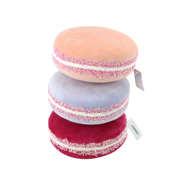 7 in Velvet Macaron Ornament