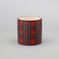 Ceramic Plaid Cylinder Pot Tartan
