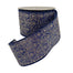 Glitter Medallion Ribbon - Navy/Gold