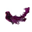 Bird w/Clip - Dark Burgundy