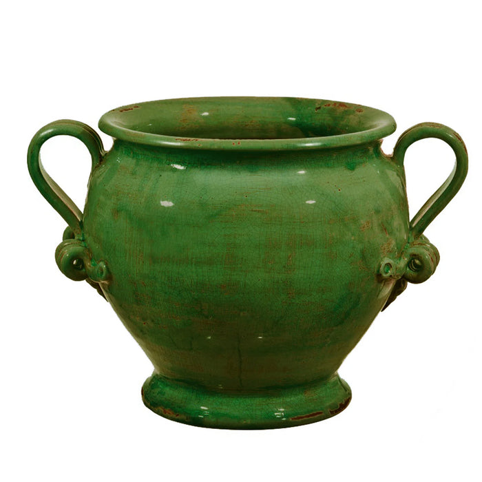 20" Rutherford Footed Planter - Green