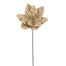 20 in Plaid Poinsettia Stem - Natural