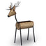 Metal Deer Barrel Body Planter - Copper