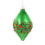 6 in Shiny Beaded Finial - Green/Multicolor