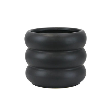 4.75 X 5.5 in Wava Planter - Black