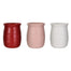 5.7" Round Line Design Ceramic Pot - Assortment of 3
