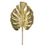 31" Metallic Monstera Spray - Gold