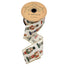 2.5 in Linen Traditional Nutcrackers Ribbon - Red/Blue/Green/Ivory