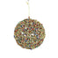 150 Mm Sequin Twiggy Ball Ornament - Gold/Multicolor