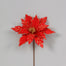 Poinsettia w/Glitter & Sequins - Red/Gold