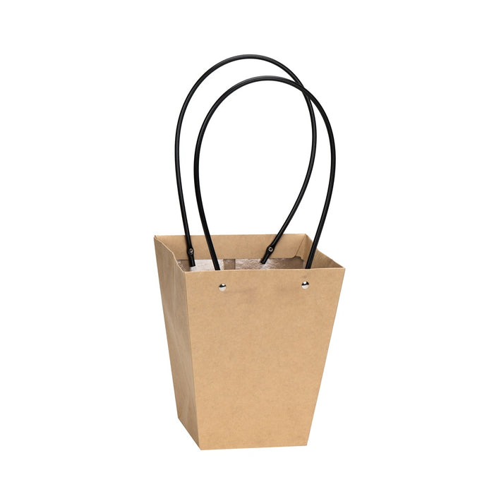 20 Cm Tapered Waterproof Kraft Paper Bag - Brown