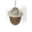 Faux Fur Acorn Ornament 9" - Natural
