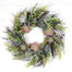 24" Mixed Succulent Fern Wreath - Two Toned Green/Burgundy