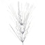 35" Glitter Twig Loop Grass Spray - Silver