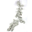 6' Gem Glitter Holly Leaf Garland - Frost