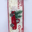 Linen Truck w/Tree Ribbon - Ivory/Red/Green