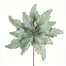 29" Velvet Poinsettia Glitter Edge Spray - Mint