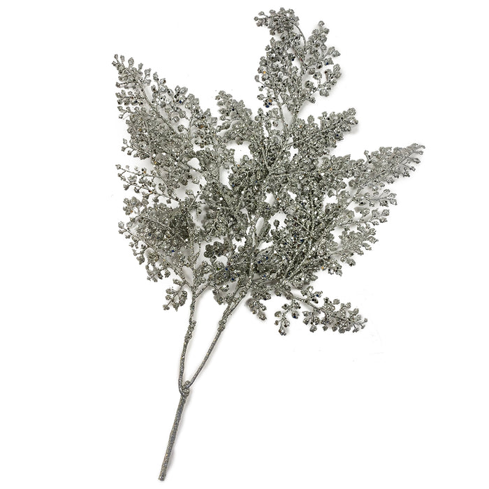 31" Glittered/Sequin Fern Spray-Beauty