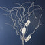 Frost Twig Loops Spray 34" - White/Natural