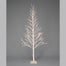 83"H Paper Glittered LED Twig Tree W/306 Warm White Ul LED Lights - White