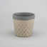 5" Ceramic Vase w/Diamond Pattern