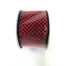 Mini Check Ribbon - Red/Black
