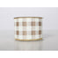 Metallic Check 2.5"X10Yd - Ivory/Gold