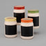5-3/4"H X 3-3/4"Td Dolomite Butterfly Embossed Round Vase - Assortment of 4