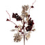 30" Grape Leaves Spray - Maroon/Platinum