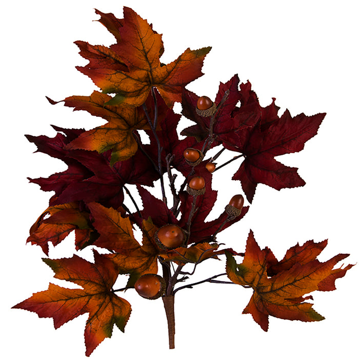 27 In Maple Leaf Spray with Acorns and Berries