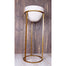 35" X 14" Iron Pedestal Container w/Stand - Stone/Gold