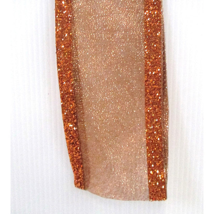 Illusion Glitter Edge 2.5"X10Yd - Copper