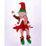 Pixie Elf Ornament 18" - Red/White/Green